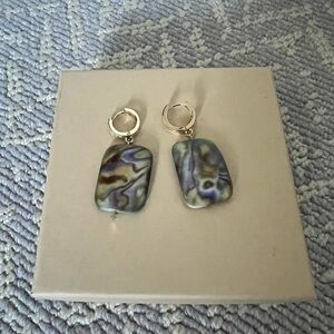 Abalone Drop Earrings